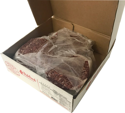 Frozen Beef Burger Patty 6oz 5lb Box