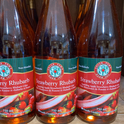 Apple Strawberry Rhubarb Sparkling Cider